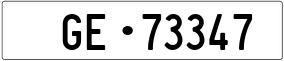 Truck License Plate